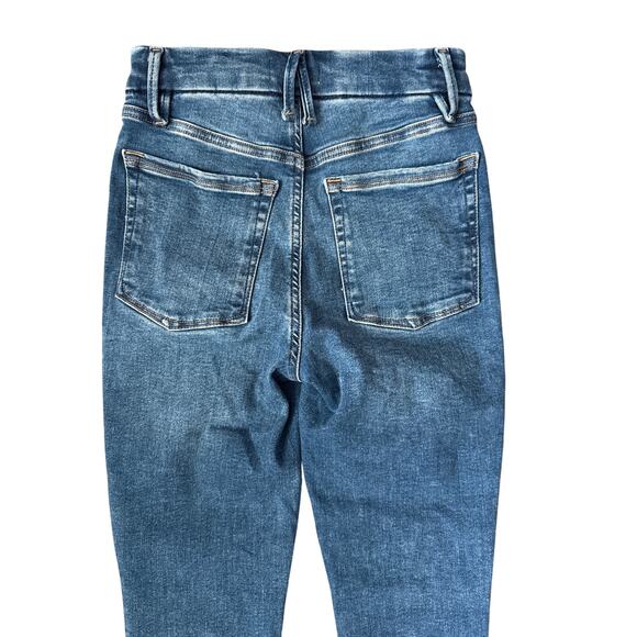 Good American Power Stretch‎ Pull-On Skinny Jeans Mid-Indigo Size Small - Picture 10 of 10
